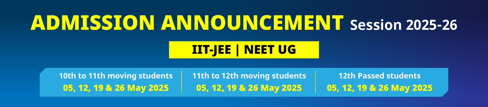 Admission Announcement