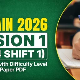 JEE Main 2026 Jan 24 Session 1 Shift 1 Paper Analysis Difficulty Level & Free Question Paper PDF